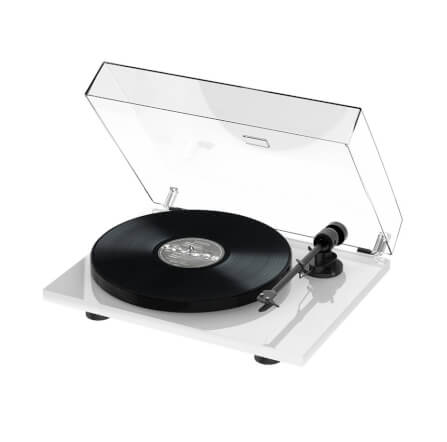เครื่องเล่นแผ่นเสียง PROJECT : E-1 PHONO (พร้อมหัวเข็ม AUDIO TECHNICA รุ่น AT 3600L) (สีขาว)